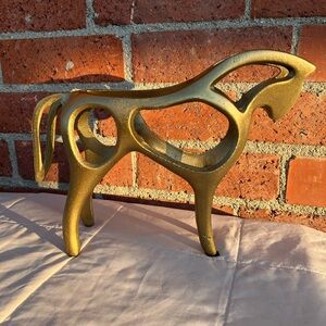 Abstract Metal Horse Statue Figurine